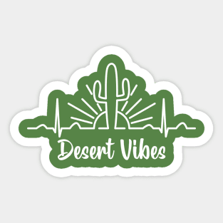 Desert Vibes Heartbeat Sticker